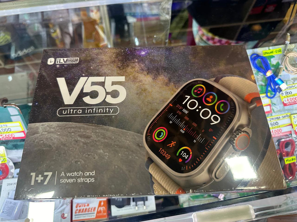 Reloj Smartwatch V55 — 8 Correas Incluidas | Salud y Fitness