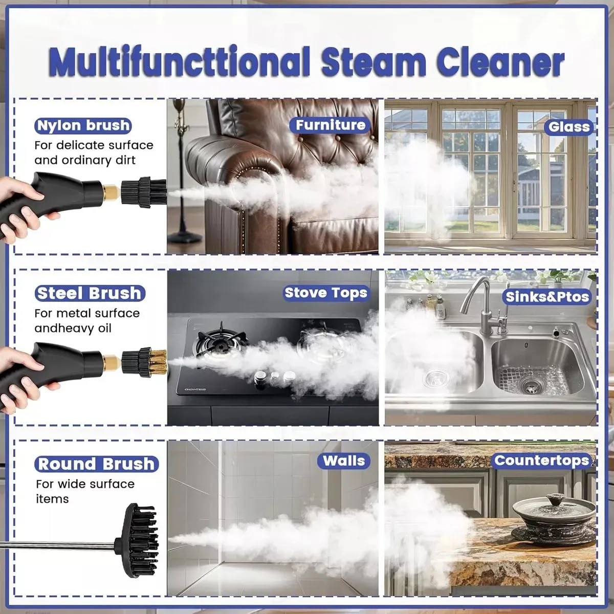 High-temperature pressure steam cleaner