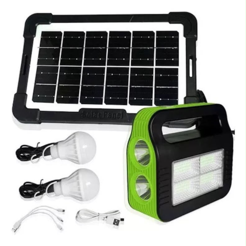 S - Kit solar Emergencia / 2 Bombilla